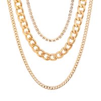 Fashion Hip-hop Simple Multi-layer Necklace Alloy Clavicle Chain main image 6