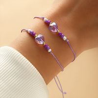 Women's Jewelry Cardboard Bracelet Color Crystal Pendant Two-piece Bracelet main image 1