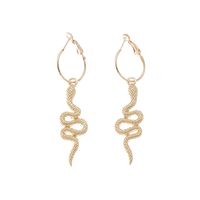 Fashion Rhinestone-studded Snake-shaped Drop Earrings Jewelry Wholesale main image 6