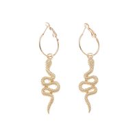 Pendientes De Gota En Forma De Serpiente Con Tachuelas De Diamantes De Imitación De Moda Al Por Mayor main image 6