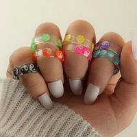 Retro The Eight Trigrams Color Ring Fashion Ring Seven-piece Jewelry Female main image 1