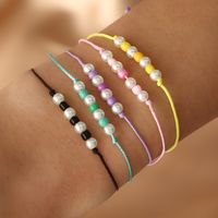 Retro Braided Bracelet String Beads Color Five Combination Women's Bracelet main image 2