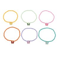 Bohemian Color Beads Oil Butterfly Pendant Women's Bracelet Set main image 6