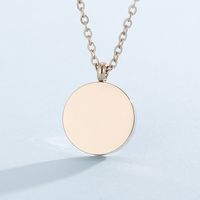 Stainless Steel Titanium Steel 18K Gold Plated Simple Style Plating Constellation Necklace main image 4