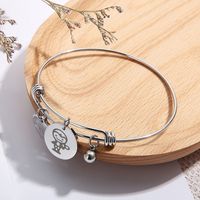 Fashion Simple Retractable Stainless Steel Heart-shaped Couple Bracelet main image 3