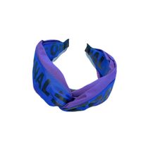 Retro Contrast Color Vitality Purple Heart Printing Combination Headband Wholesale main image 6
