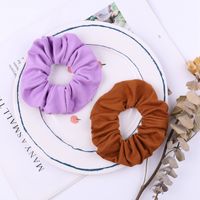 New Fashion Fabric Hair Ring Hair Scrunchies Retro Hair Accessories Wholesale main image 3