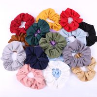 New Fashion Fabric Hair Ring Hair Scrunchies Retro Hair Accessories Wholesale main image 4