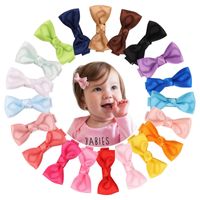 Simple Children's Hair Accessories Sweet Girl Bow Hairpin Set main image 1