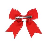 New Children's Bow Hairpin Headwear Candy-dyed Ribbon Hairpin main image 3