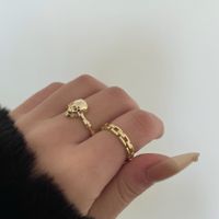 Koreanische Art Und Weise Retro-kette Schädel Hohl Metall Zeigefinger Offener Ring Weiblich main image 1