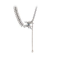 Fashion Titanium Steel Sweater Chain Hip-hop Butterfly Necklace main image 3