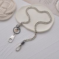 Retro Stitching Two-color Pearl Necklace Alloy Clavicle Chain sku image 4