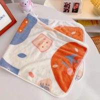 Cartoon Coral Fleece Dry Hair Cap New Absorbent Quick-drying Thickened Bath Towel sku image 1