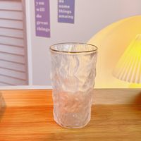 Glacier Pattern Glass Household Water Cup Female Summer Juice Coffee Beer Mug sku image 2