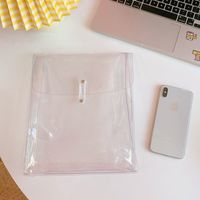 Enroulement Transparent Pvc Papeterie Informations Facture Stockage Portable Sac De Fichiers sku image 2