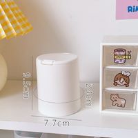 Simple Plastic Cotton Swab Dust-proof Pop-up Stationery Storage Box sku image 20
