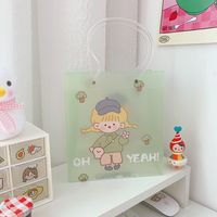 Cute New Cartoon Girl Portable Shopping Packaging Gift Bag Storage sku image 5