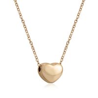 Fashion Heart-shaped Necklace Simple Stainless Steel Clavicle Chain sku image 3