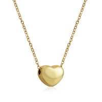 Fashion Heart-shaped Necklace Simple Stainless Steel Clavicle Chain sku image 2