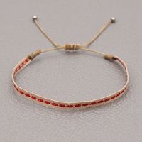 New Bohemian Style Red Series Tila Beads Hand-beaded Small Bracelet sku image 1
