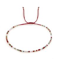 New Bohemian Style Red Series Tila Beads Hand-beaded Small Bracelet sku image 2