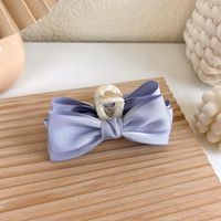 Bow Large Grab Clip Korean Ribbon Back Head Plate Hair Shark Clip sku image 4