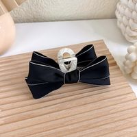 Bow Large Grab Clip Korean Ribbon Back Head Plate Hair Shark Clip sku image 7