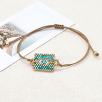 New Retro Ethnic Style Miyuki Beads Woven Geometric Bracelet sku image 1
