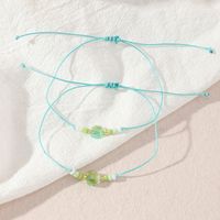 Women's Jewelry Cardboard Bracelet Color Crystal Pendant Two-piece Bracelet sku image 4