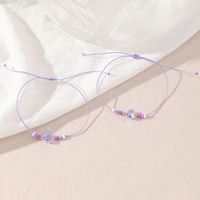Women's Jewelry Cardboard Bracelet Color Crystal Pendant Two-piece Bracelet sku image 6