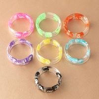 Retro The Eight Trigrams Color Ring Fashion Ring Seven-piece Jewelry Female sku image 1