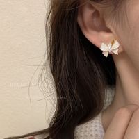 High-quality Niche Temperament Unique Bow Stud Earrings Women&#39;s Silver Needle main image 6