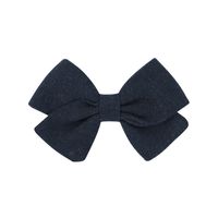 Children's Hair Accessories Simple Bow Ponytail Clip Solid Color Fabric Hair Clip sku image 2