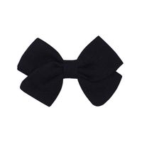 Children's Hair Accessories Simple Bow Ponytail Clip Solid Color Fabric Hair Clip sku image 5