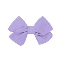 Children's Hair Accessories Simple Bow Ponytail Clip Solid Color Fabric Hair Clip sku image 6