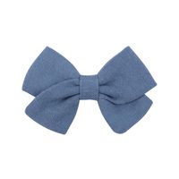 Children's Hair Accessories Simple Bow Ponytail Clip Solid Color Fabric Hair Clip sku image 7