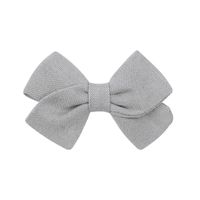 Children's Hair Accessories Simple Bow Ponytail Clip Solid Color Fabric Hair Clip sku image 8