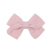 Children's Hair Accessories Simple Bow Ponytail Clip Solid Color Fabric Hair Clip sku image 9