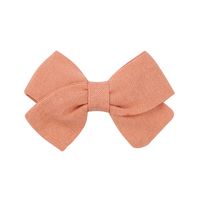 Children's Hair Accessories Simple Bow Ponytail Clip Solid Color Fabric Hair Clip sku image 10