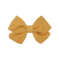 Children's Hair Accessories Simple Bow Ponytail Clip Solid Color Fabric Hair Clip sku image 11