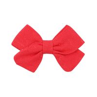 Children's Hair Accessories Simple Bow Ponytail Clip Solid Color Fabric Hair Clip sku image 13