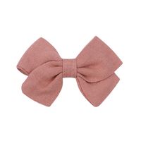 Children's Hair Accessories Simple Bow Ponytail Clip Solid Color Fabric Hair Clip sku image 15