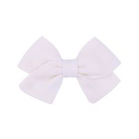 Children's Hair Accessories Simple Bow Ponytail Clip Solid Color Fabric Hair Clip sku image 16