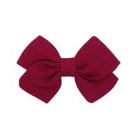 Children's Hair Accessories Simple Bow Ponytail Clip Solid Color Fabric Hair Clip sku image 21
