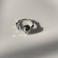 Koreanische Art Und Weise Retro-kette Schädel Hohl Metall Zeigefinger Offener Ring Weiblich sku image 1