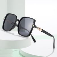 Retro Tr90 Square Sunglasses Korean Style Large-frame Sunglasses main image 2