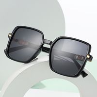 Retro Tr90 Square Sunglasses Korean Style Large-frame Sunglasses main image 3