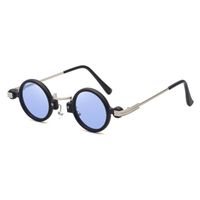 Retro Steampunk Style Small Frame Sunglasses Male Personality Hip-hop Round Sunglasses main image 6