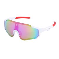 Fashion Colorful Outdoor Cycling Sunglasses Men's Lenses Outdoor Sports Sunglasses sku image 7